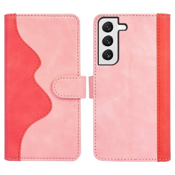 Tofarget lærdeksel for Samsung Galaxy S22 - Rosa