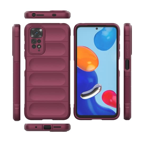 Mjukt greppformat Xiaomi Redmi Note 11S / Xiaomi Redmi Note 11 skal - Röd
