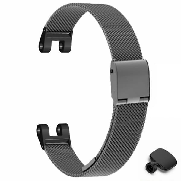 Garmin Lily Metal Watch Strap Milanese Mesh Wrist Band Replacement with Tool - Sort