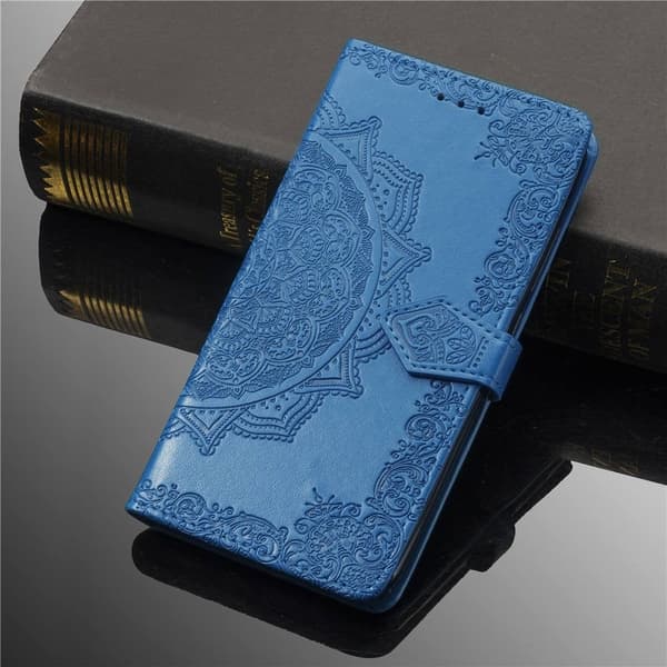 Mandala iPhone SE 2020 / iPhone SE (2022) / iPhone 7 etui i lær - Blå