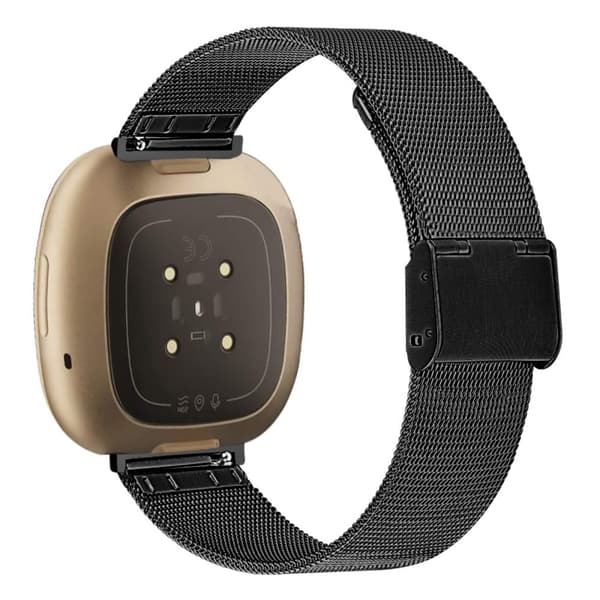 Fitbit Sense / Versa 3 milanesisk urrem - Sort