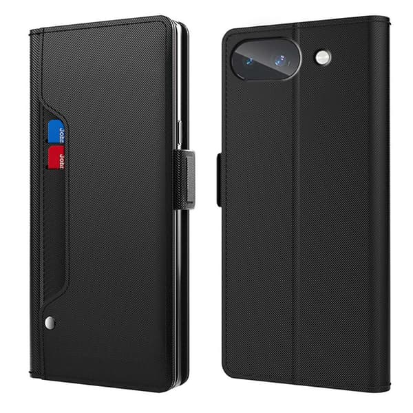 Google Pixel 10a etui med makeup-spejl i smart design - Sort