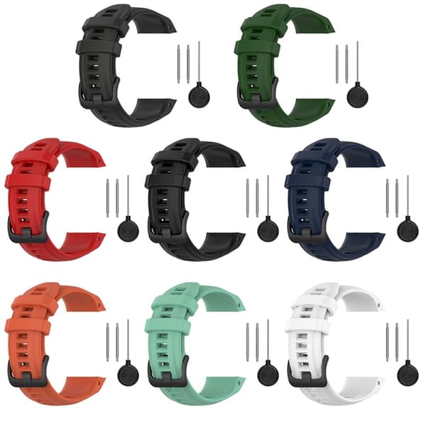 Garmin Instinct 2S silikonikellon hihna - Tummanharmaa