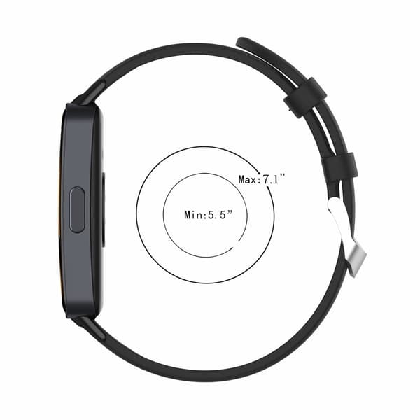 Huawei Band 8 Ekte lærrem - Hvit