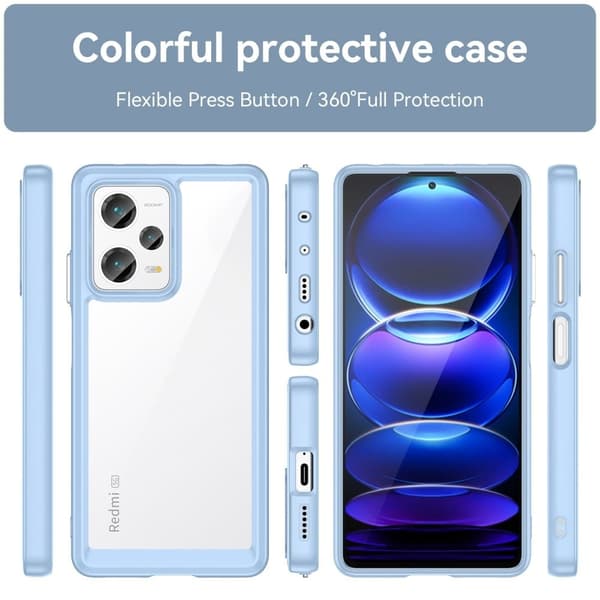 Xiaomi Redmi Note 12 Pro Plus smart akryl cover - Blå