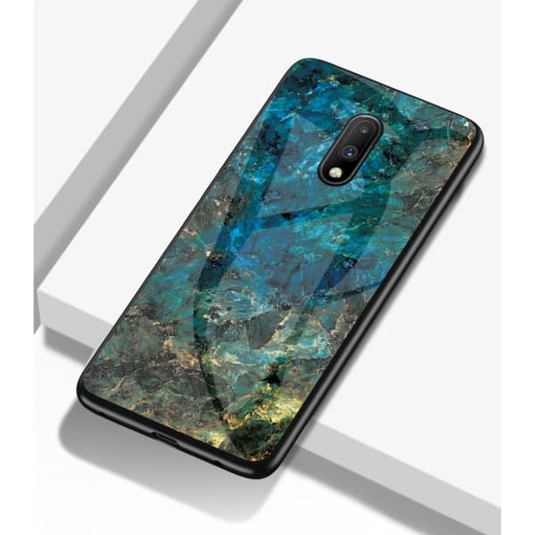 Fantasy Marble OnePlus 7 deksel - Emerald