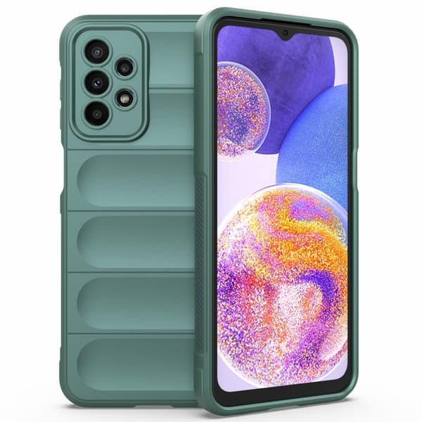 Mjukt greppformat Samsung Galaxy A23 5G skal - Grön