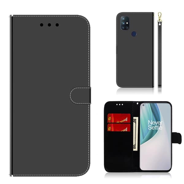 Mirror OnePlus Nord N10 5G flip etui - sort