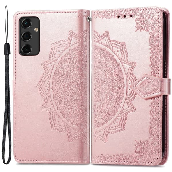 Mandala Samsung Galaxy A14 Flippetui - Rose Gull