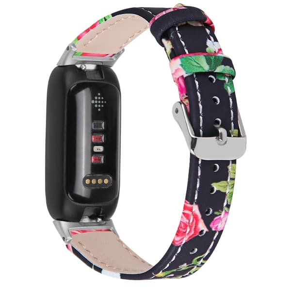 Fitbit Inspire 3 Ægte læderrem - Rød Rose
