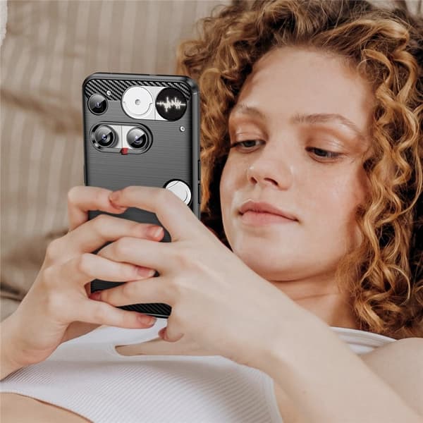 Carbon Flex Nothing Phone (3) deksel - Svart