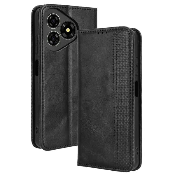 Hållbart konstläder Ulefone Note 19 fodral med plånbok - Svart