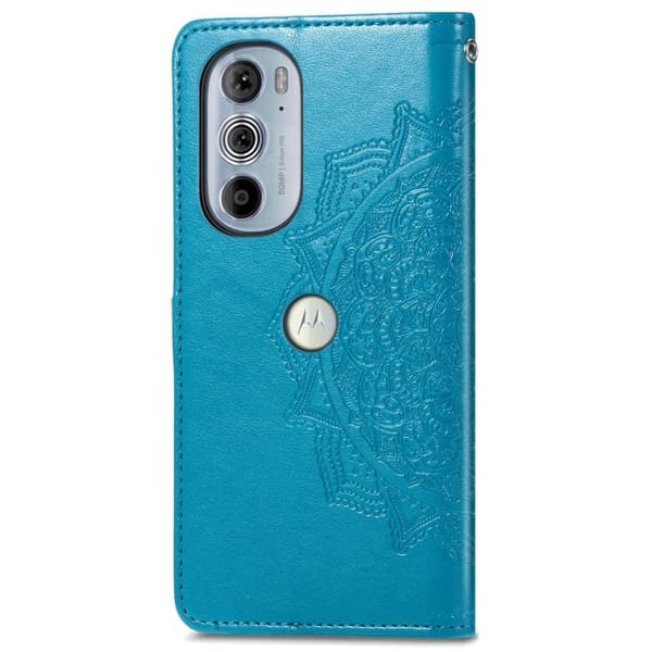 Mandala Motorola Edge 30 Pro Flippetui - Blå