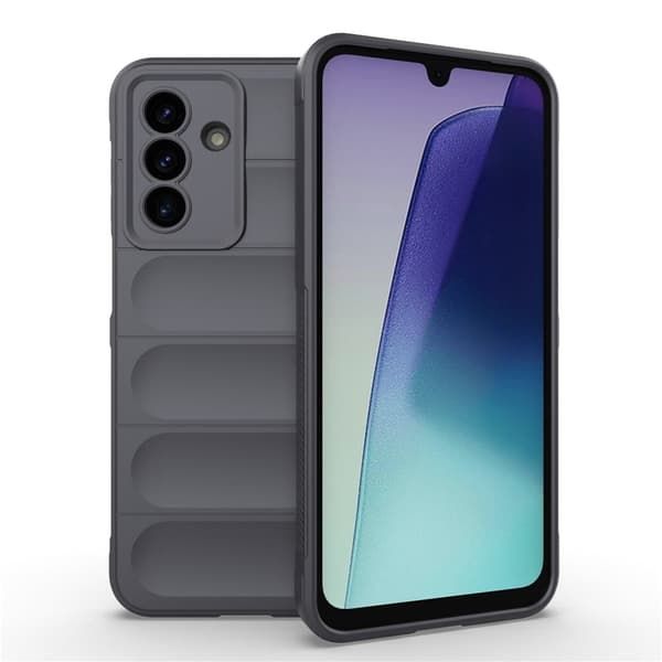 Blødt grebsformet Samsung Galaxy A17 cover - Mørkegrå