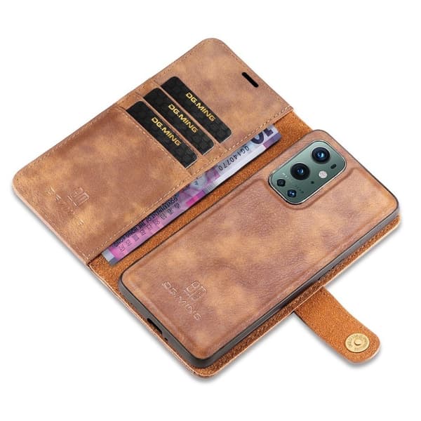 DG.Ming Oneplus 9 Pro 2-in-1 Pung Etui - Brun
