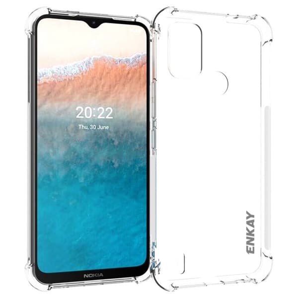 ENKAY klart faldsikkert etui til Nokia C21 Plus