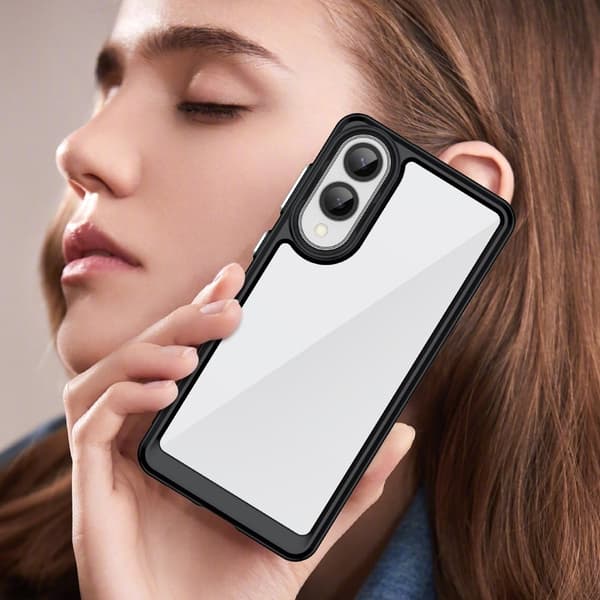 Samsung Galaxy S25 Edge smart akryl cover - Sort