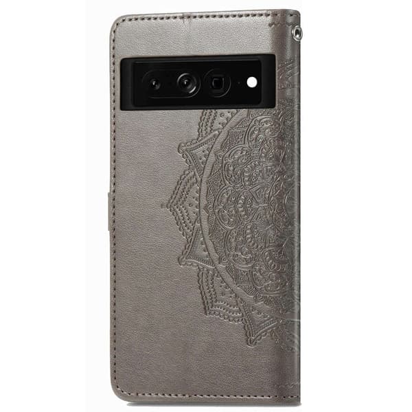 Mandala Google Pixel 7 Pro Flippetui - Grå