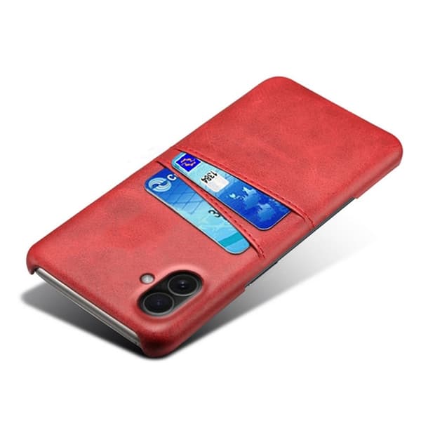 Dual Card iPhone 17 kotelot - Punainen