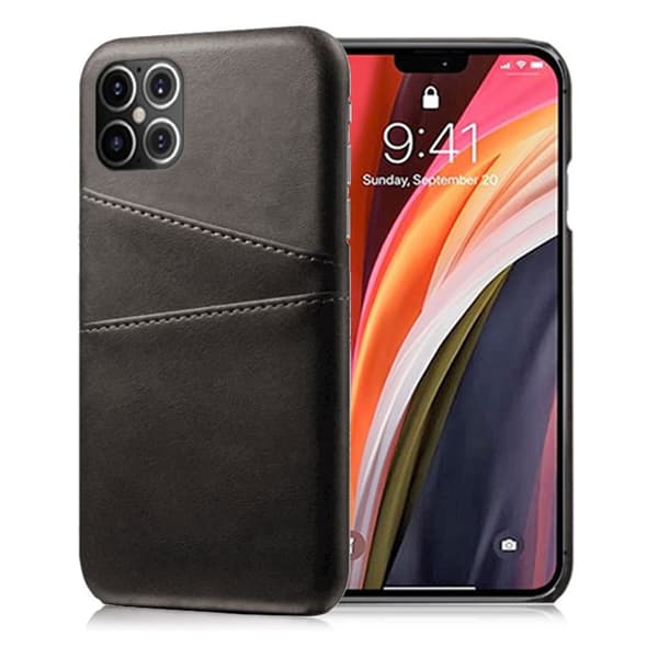Dual Card kuoret - iPhone 12 Pro Max - Musta