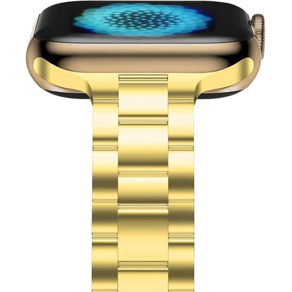 Apple Watch Series 8 (41 mm) urrem i rustfrit stål - Guld