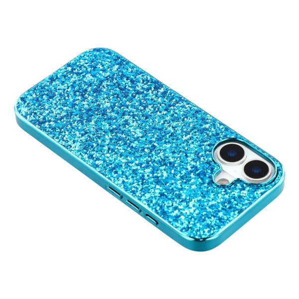 Glitter iPhone 17 kotelot - Sininen