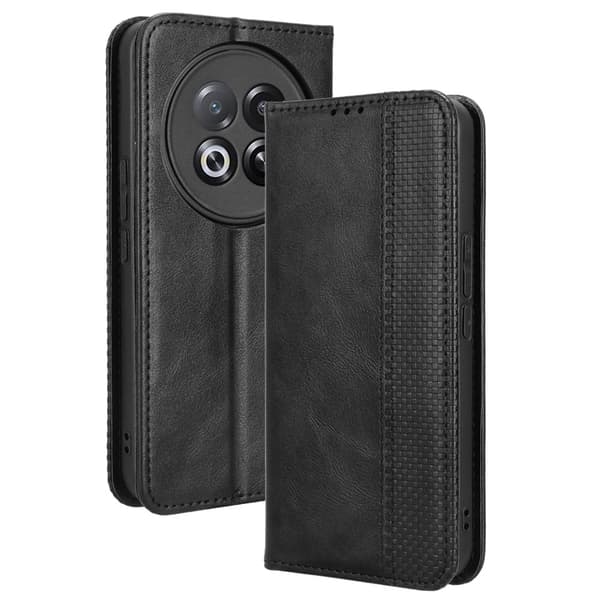 Meizu Note 16 Pro flip etui i ægte læder med pung - Sort