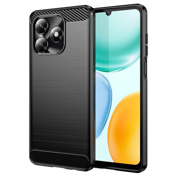 Carbon Flex Honor X5c / Honor X5c Plus 4G kotelot - Musta