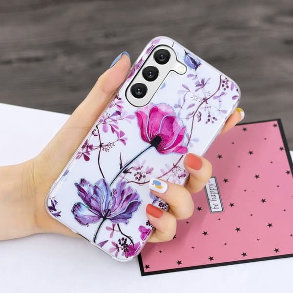 Deco Samsung Galaxy S23 Plus Etui - Electroplated Lotus