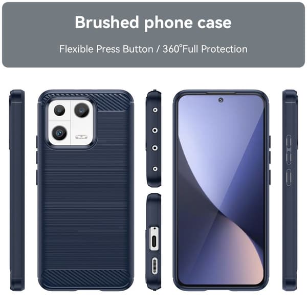 Carbon Flex Etui Xiaomi 13 - Blå
