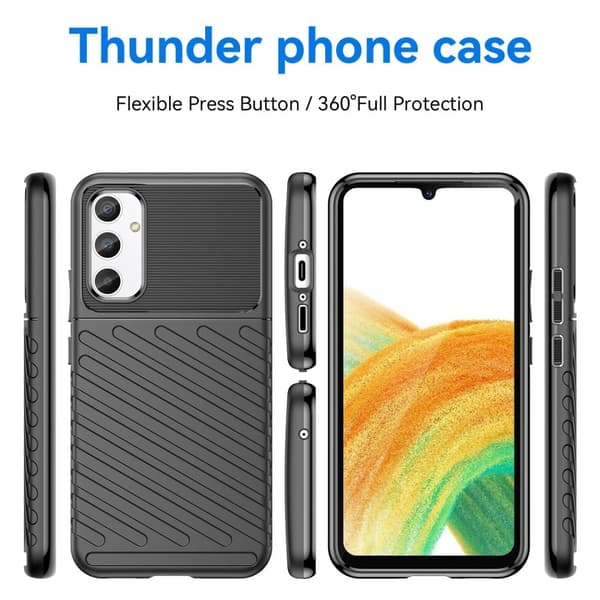 Thunder Samsung Galaxy A34 5G Suojakotelo - Musta