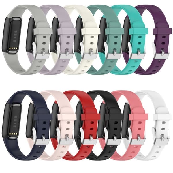Fitbit Luxe silikone-urrem - Lyserød / Størrelse: L