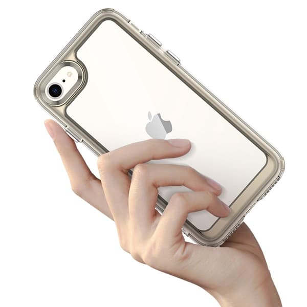iPhone 7 / iPhone SE 2020 / iPhone SE (2022) smart akryldeksel - Gjennomsiktig Grå