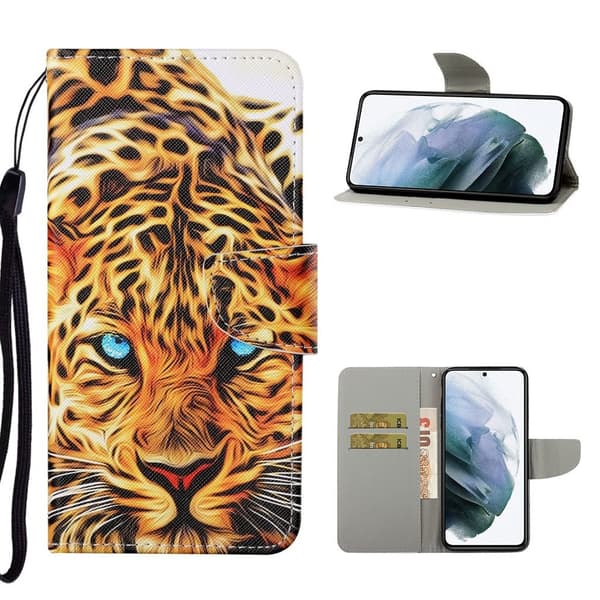Wonderland Samsung Galaxy S21 FE Flippetui - Leopard