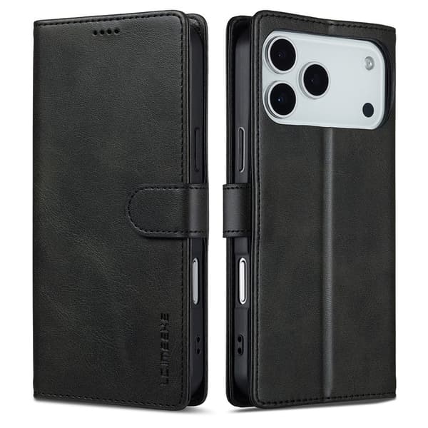 LC.IMEEKE iPhone 17 Pro flip etui - Svart