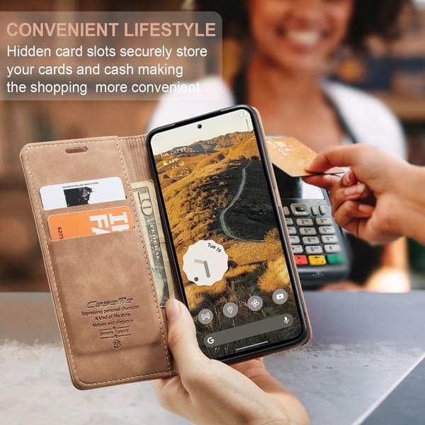CaseMe Google Pixel 10 Pro XL smooth etui - Brun