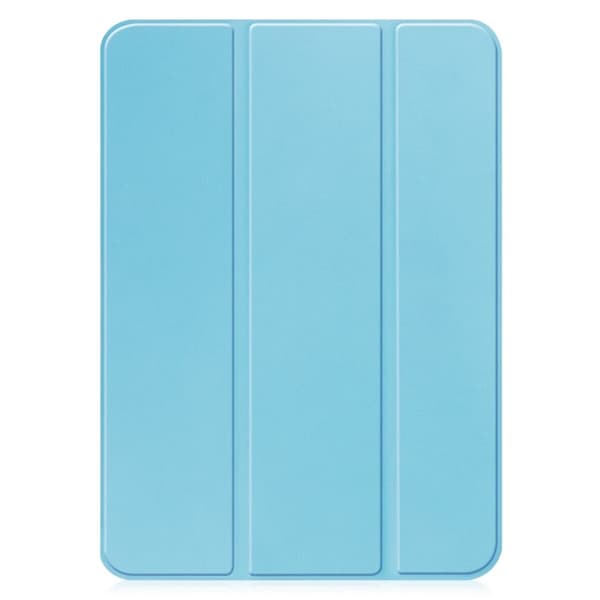 iPad (2025) / 10,9 (2022) Etui Anti-Drop læderstativ til tablet - Himmelblå