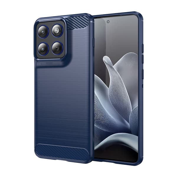 Carbon Flex Motorola Edge 70 deksel - Blå