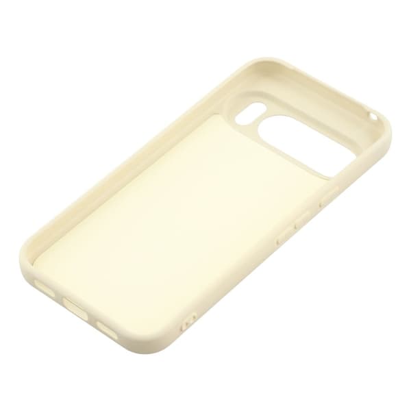 Mikrofiberforet blødt gummi Google Pixel 10 Pro / Google Pixel 10 cover - Hvid