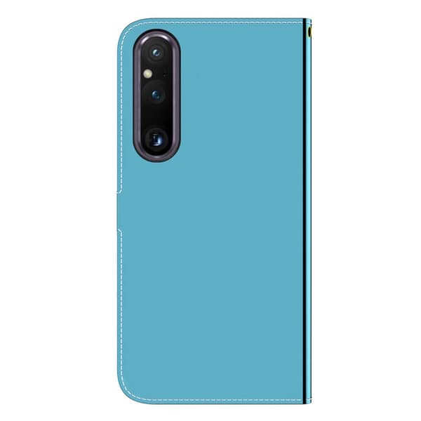 Mirror Sony Xperia 1 V Flip Etui - Blå