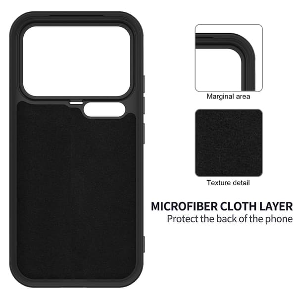 Matte Liquid Xiaomi 17 Pro Max silikone cover - Sort