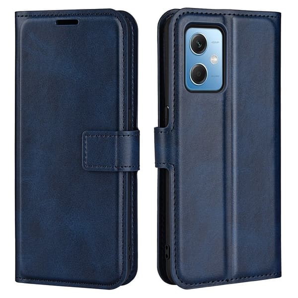 Hållbart konstläder Xiaomi Redmi Note 12 fodral med plånbok - Blå