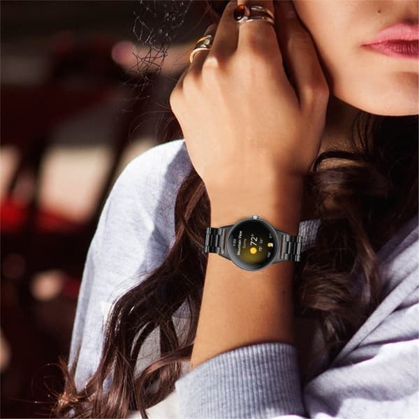 Google Pixel Watch 316 urrem i rustfrit stål - Sort