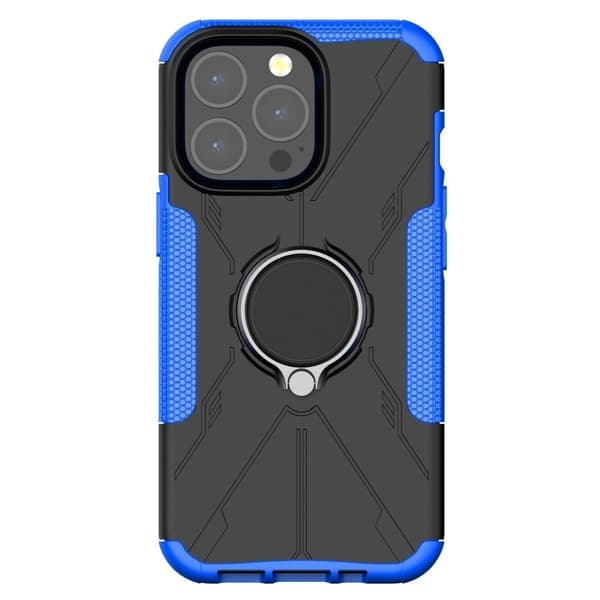 Kickstand-deksel med magnetisk ark for iPhone 13 Pro Max - Blå