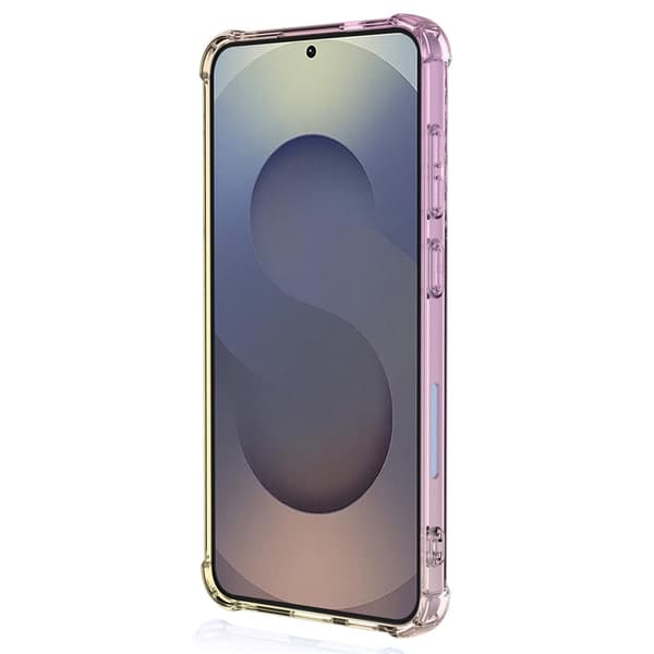 Samsung Galaxy S26 Ultra-etui i gradientfarger - fleksibelt, støtsikkert mobiletui - Rosa / Gull