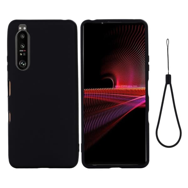 Matte Liquid Sony Xperia 1 III silikone cover - Sort