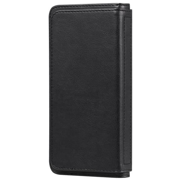 iPhone 16e etui med pung & 10 kortpladser - Sort