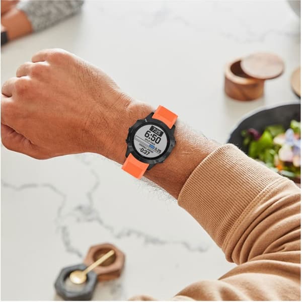 Garmin Fenix 6 Stilfuldt silikone Urrem - Orange