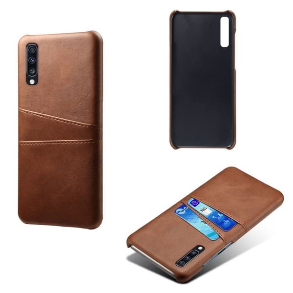Dual Card Samsung Galaxy A70 deksel - Brown