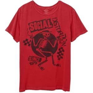Social Distortion - Speakeasy Checkerboard Red T-paita